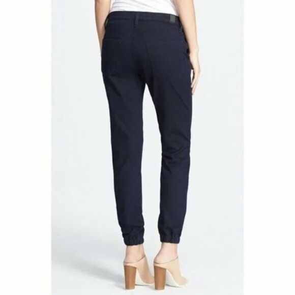 VINCE Dark Blue Denim Business Jogger Style Pants - Picture 2 of 8